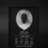 Zodiac_poster_leo Постер на зодия Лъв, черна хартия със сребърно фолио, рамкиран — The Cosmic Foil Atelier